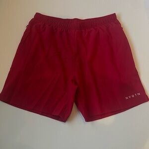 NVGTN Men's Vibrant Red Athletic Shorts